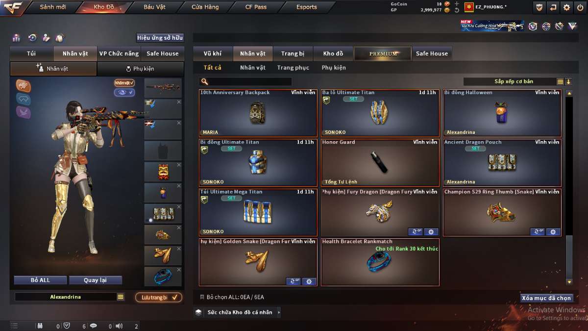 shop acc cf uy tin gia re